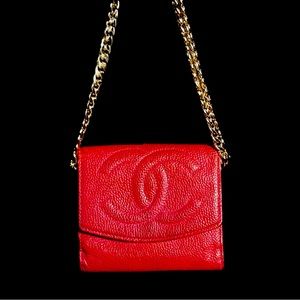 Authentic Chanel Caviar Wallet